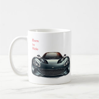 Född att cykla kaffemugg  /Present till motorcykli