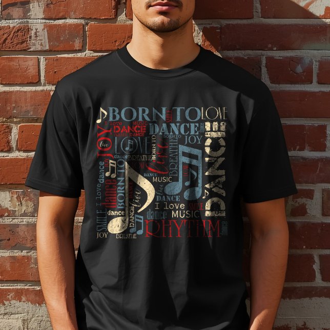 Född att dansa Blue ID277 Tee Shirt (Skapare uppladdad)