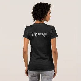 Född att fiska Logo Dri Fit Fiske T Shirt
