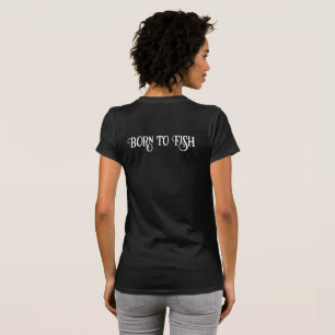Född att fiska Logo Dri Fit Fiske T Shirt