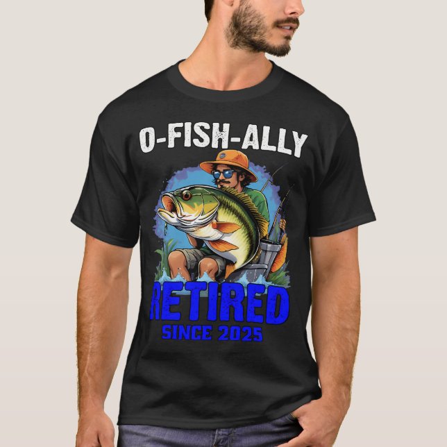 Född att fiska t shirt (Framsida)