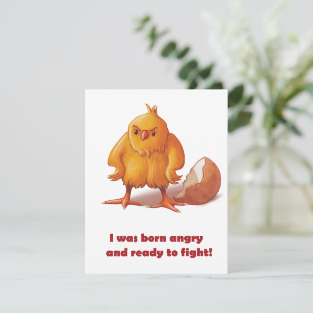 Född att kämpa anteckningskort (Stående Fram)