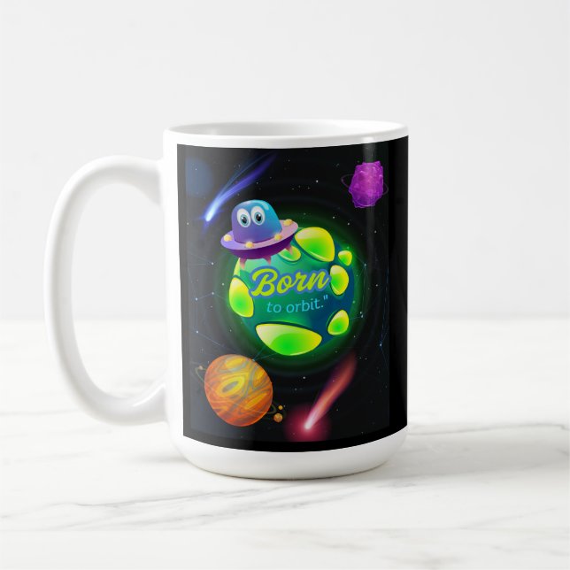 Född att kretsa  kaffemugg (Vänster)