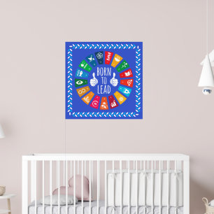 Född att leda SDG 2030 Väggkonst – Födelsedagspres