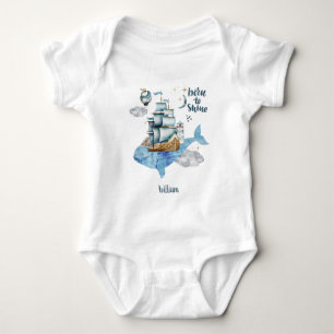 Född att lysa i havet Anpassningsbar T Shirt