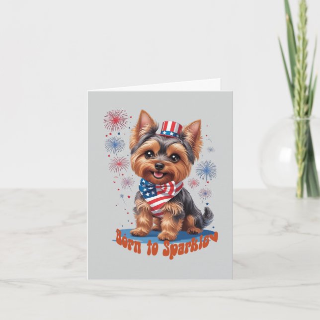 Född att Lysa – Söt inbjudan till 4:e juli-fest (Framsida)