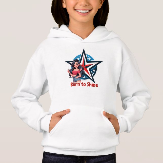 Född att Lysa T Shirt (Framsida)