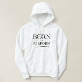 Född att prestera hoodie - Personlig