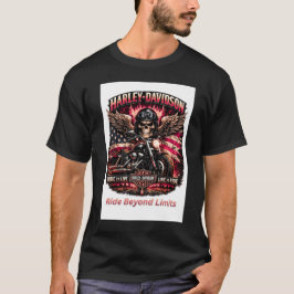 Född att rida, byggd för att leda Motorcykel Dödsk T Shirt