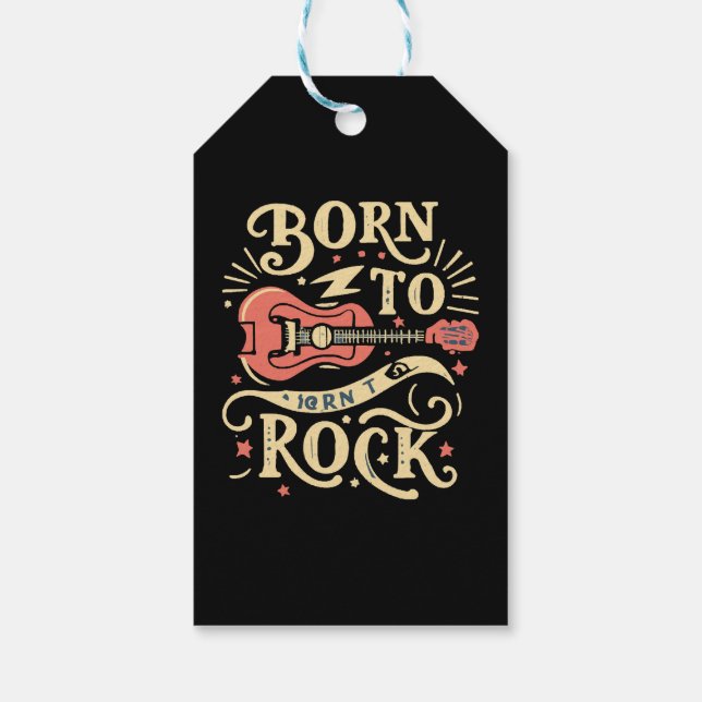 född att rocka elgitarr presentetikett (Baksidan)
