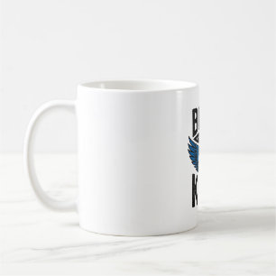 Född Att Sparka Vintage Fotbollströja Design_1 Kaffemugg