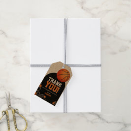 Född att Spela Basketboll Tematisk Present Tag Presentetikett