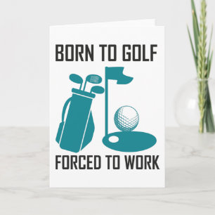 Född att spela golf kort