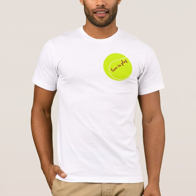 Född att spela, med tennisboll tee (Framsida)