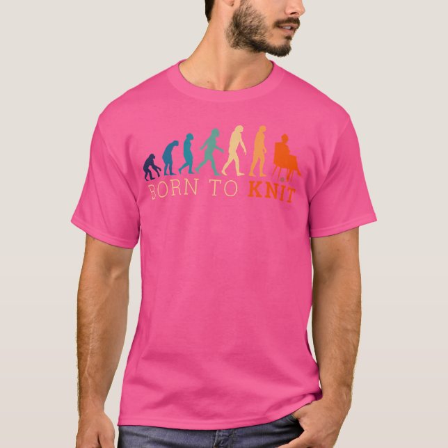 Född att sticka t shirt (Framsida)