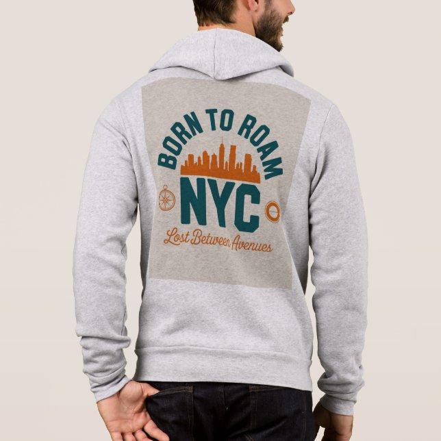 Född att ströva NYC T Shirt (Baksida)
