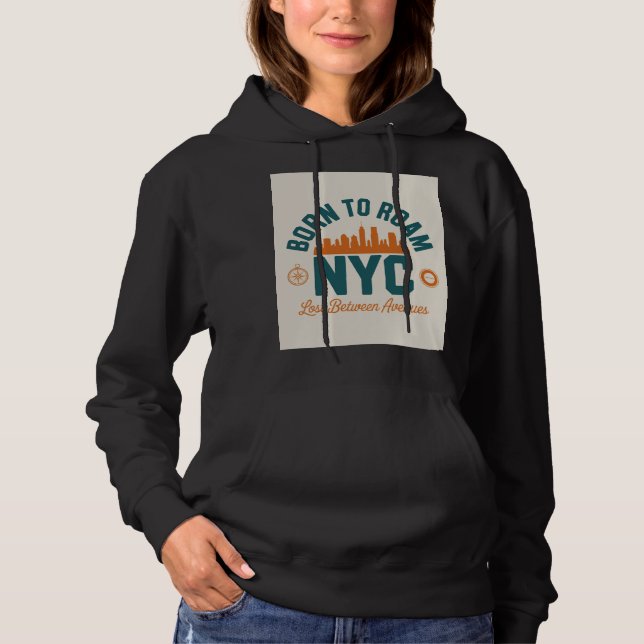 Född att ströva NYC T Shirt (Framsida)