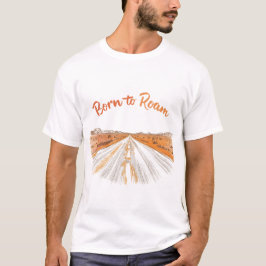 Född att ströva 🛣️ | Vintage-väg-resa T-shirt