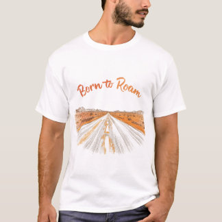 Född att ströva 🛣️ | Vintage-väg-resa T-shirt