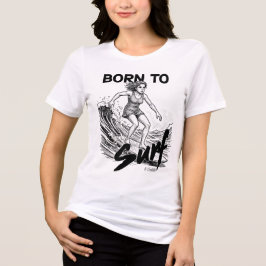 Född att surfa T-shirt