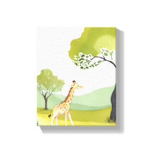 Född att Utforska | Giraff Vattenfärg Barnkammar K
