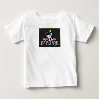 Född att Utforska I Söt Astronut Äventyrs T-Shir T Shirt