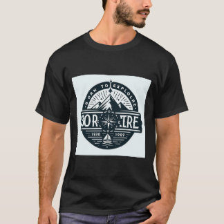 Född att utforska t shirt