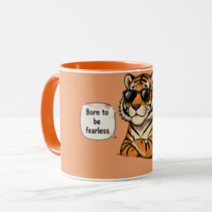 Född Att Vara Räddningslös Inspirerande Kaffe Mugg