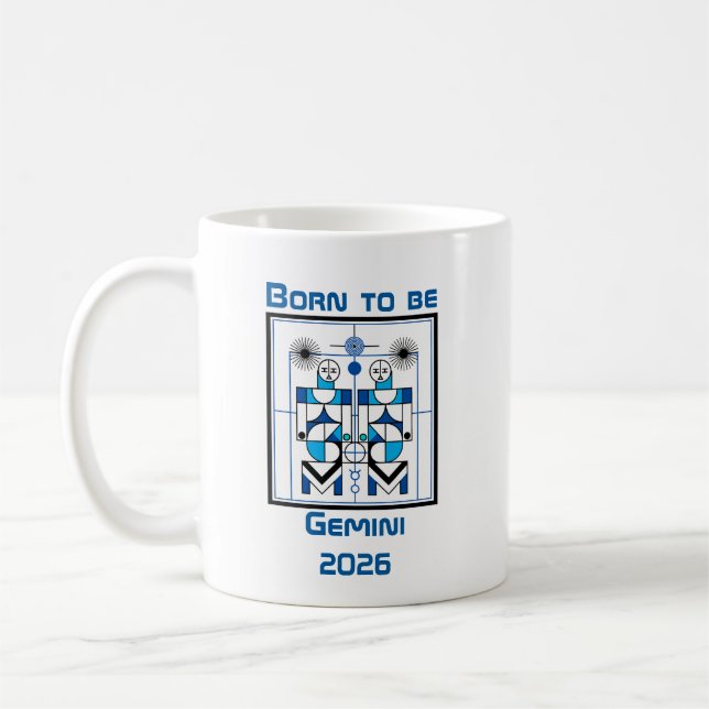 Född att vara Tvilling Kaffemugg (Vänster)