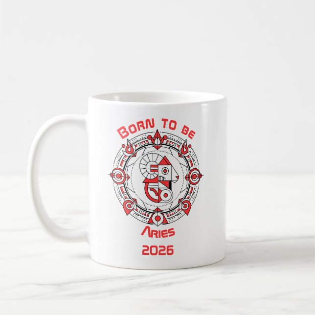 Född att vara Väduren  Kaffemugg (Vänster)