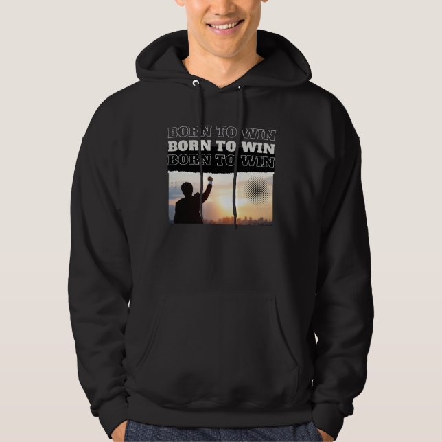 Född att vinna City Victory hoodie (Framsida)