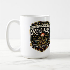 Född av rebellfrihet 250 kaffemugg