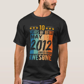 Född den 10 maj 2012 10 år av fågelvilt t shirt