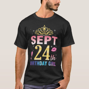 Född den 24 september Lycklig i min födelsedag, du T Shirt