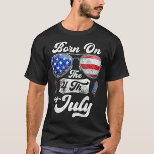 Född den 4 juli Independence day  T Shirt