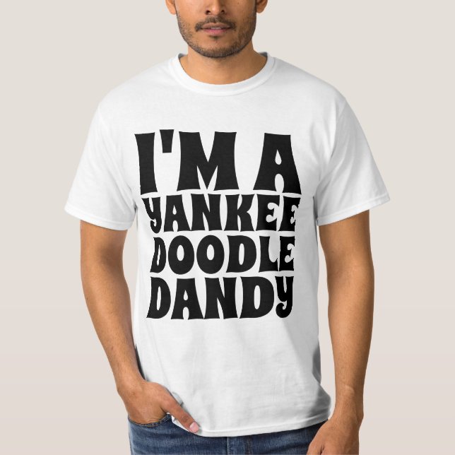 FÖDD DEN 4 JULI, PATRIOTISKA MANAR T-Shirts (Framsida)