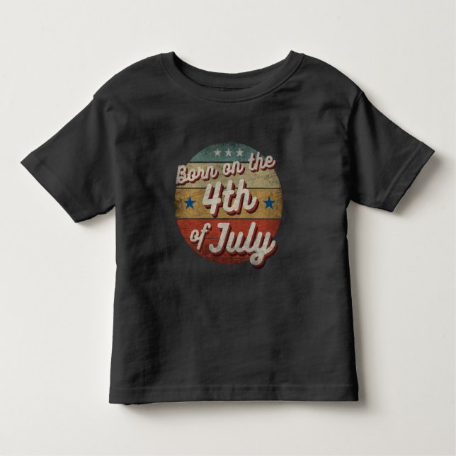 FÖDD DEN 4 JULI T SHIRT (Framsida)