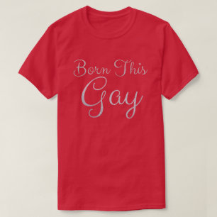 Född den här Gay Glitter T Shirt