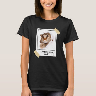 Född Denna Stora Söta Katt Och Kulldjur T Shirt
