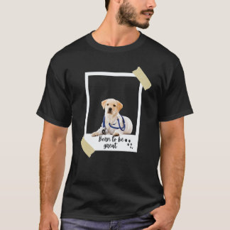 Född denna stora söta Labrador Retriever hund och T Shirt