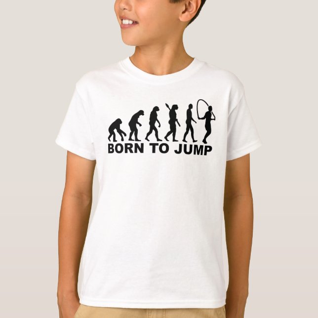Född evolution att hoppa repet tee (Framsida)