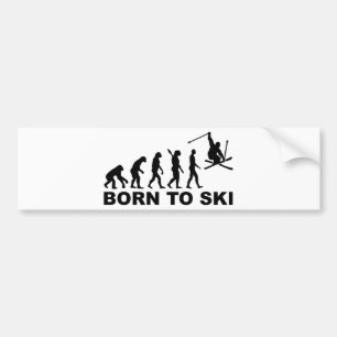 Född evolution att skida bildekal