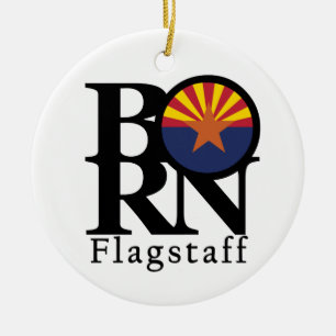 Född Flagstaff Arizona Julgransprydnad Keramik