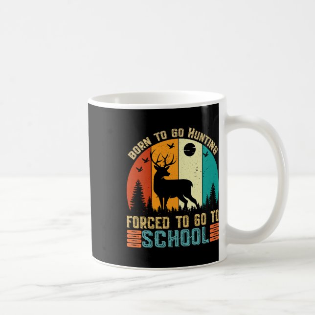 Född för att åka och jaga påtvingade Manar-barn Kaffemugg (Höger)