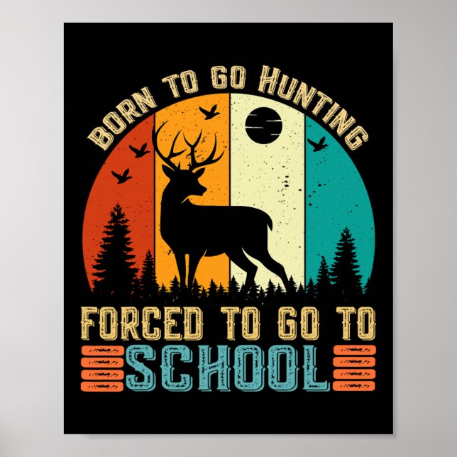 Född för att åka och jaga påtvingade Manar-barn Poster (Framsidan)
