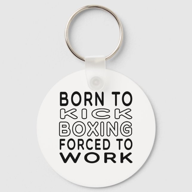 Född för att behålla boxing forcerad att arbeta nyckelring (Framsida)