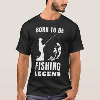 född för att bli en fiskelagende t shirt