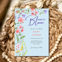 Född för att blomma vild barns födelsedag