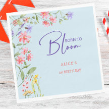 Född för att blomma vild barns födelsedag