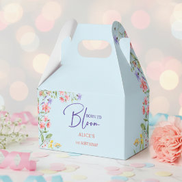 Född för att blomma vild barns födelsedag presentaskar